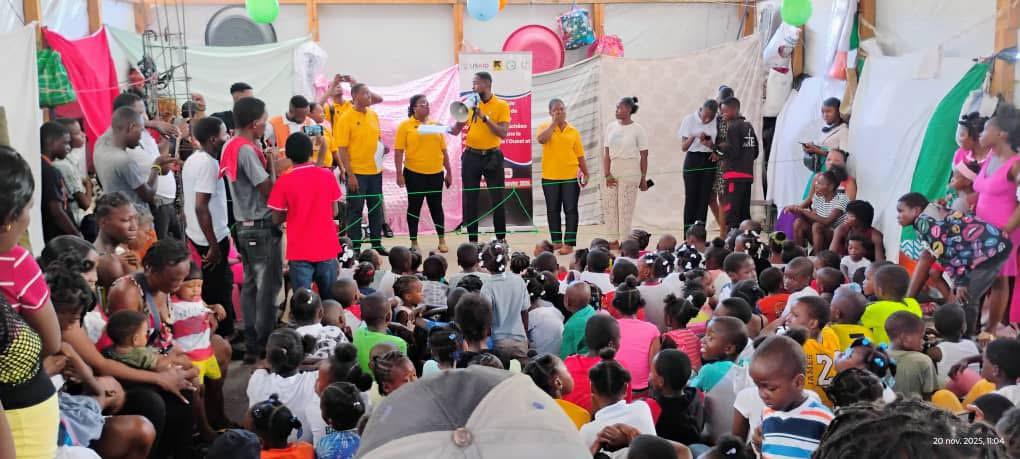 FADHRIS AU CŒUR DES DÉPLACÉS : UNE JOURNÉE DE SOINS, DE SOURIRES ET D’ESPOIR POUR LES ENFANTS DE  » JEAN-MARIE CÉSAR « 