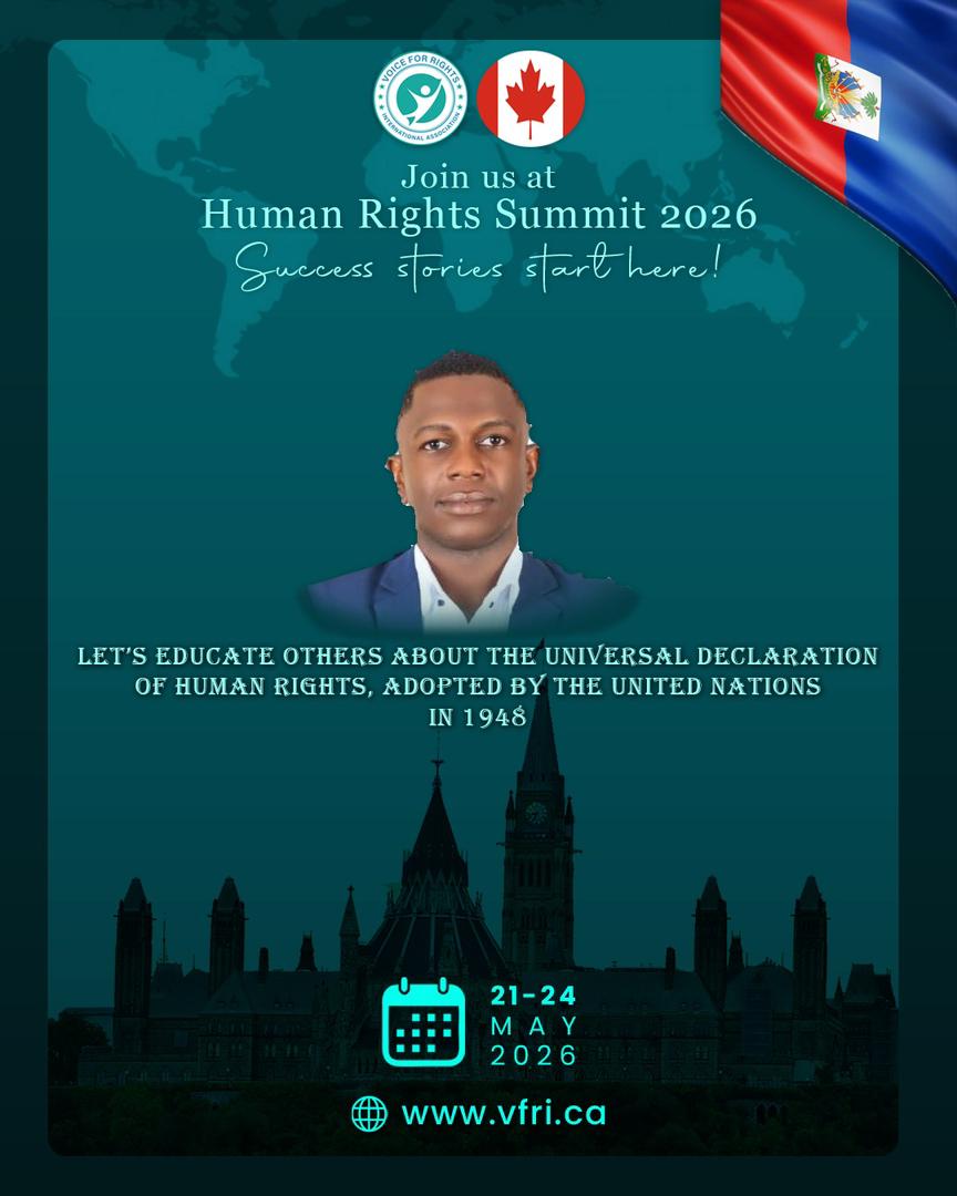 HAÏTI VERS LE MONDE : ANSON DACIUS, UNE VOIX JEUNE ET ENGAGÉE EN ROUTE VERS LE SOMMET DES DROITS HUMAINS 2026